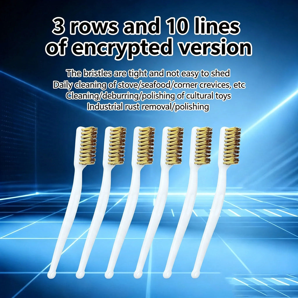 1/2/5/10Pcs Copper Plating Brass Wire Toothbrush Nozzle For 3D Printer Parts Ender 3 MK8 E3D Extruder Cleaner Tool Copper Brush