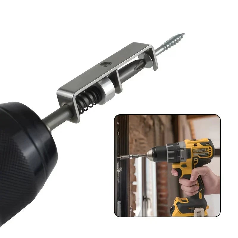 Screw Bit Holder Spring-Loaded Screw Holder Bit Retaining Adapter Tool Quick Release Attachment For Garage Repair Hardware Home