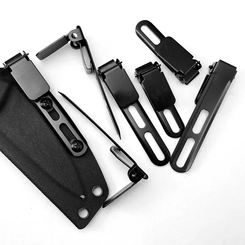Quick Release Belt Clip Tactical Waist Clip Knife Sheath Clamp Screw Washer Set Stainless Steel HOMEFISH DIY Hardware