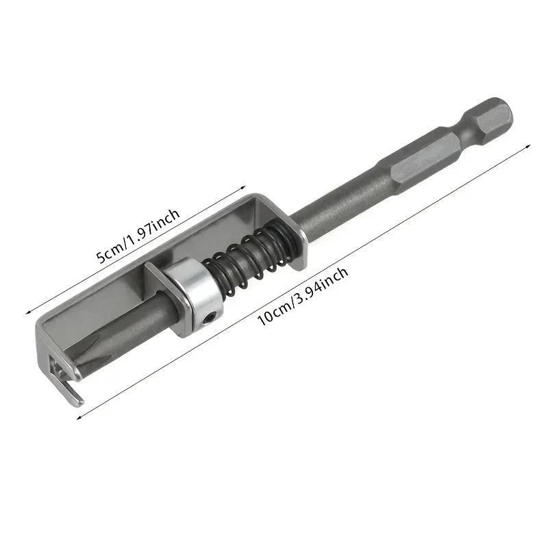 Screw Bit Holder Spring-Loaded Screw Holder Bit Retaining Adapter Tool Quick Release Attachment For Garage Repair Hardware Home