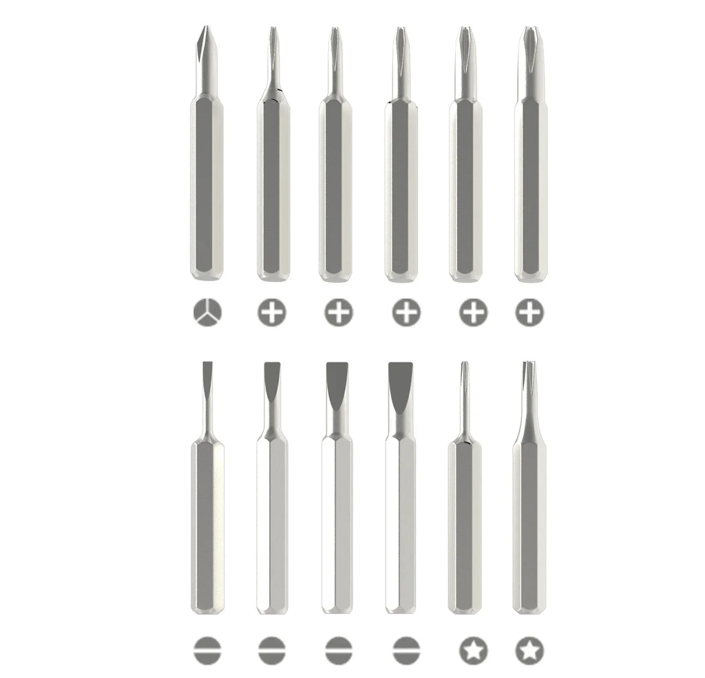 25 in 1 Magnetic Precision Screwdriver Set Mini Tools Kit for Mobile Phone PC Repair Professional Hardware with 24 Torx Hex Bits