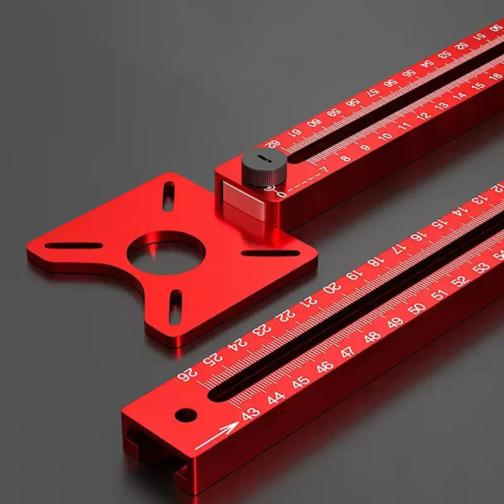3 in 1 Router Milling Groove Bracket, Radius Router Circle Cutting Jig,Aluminum Cabinet Hardware Jig for Woodworking