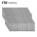 1105 Pcs Staples F15/F20/F25/F30 Straight Brad Nails For DIY Gardening Woodworking Home Improvement Hardware Fasteners Tools